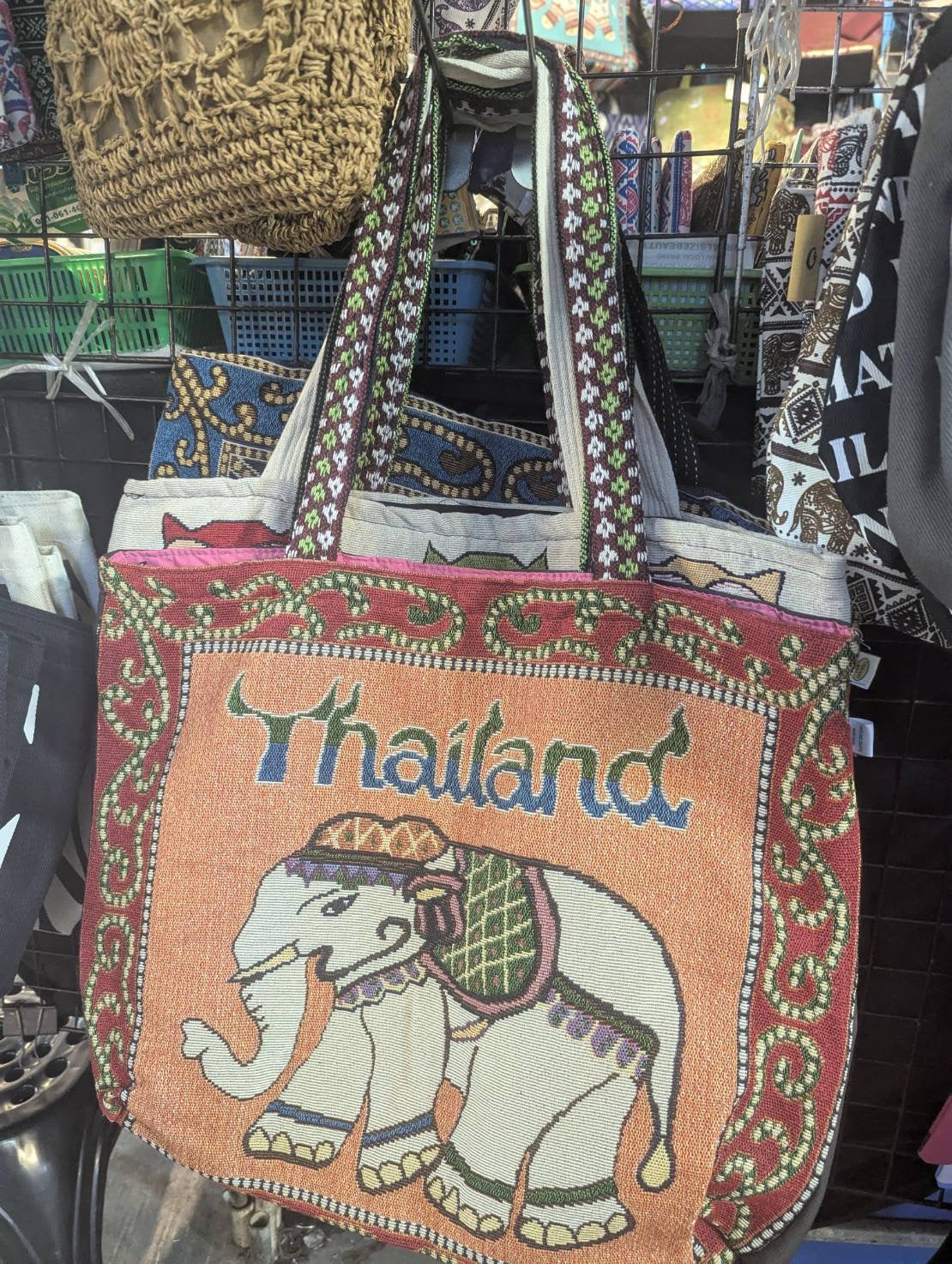 Strandtasche mit thailändischem Elefanten