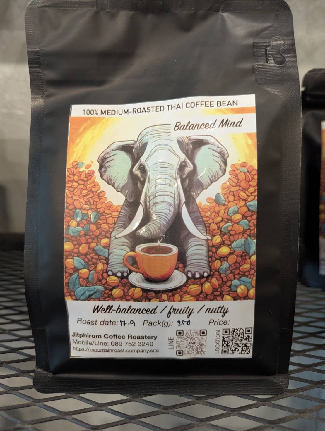 Thai Kaffeebohnen „Balanced Mind“ 250 Gr.