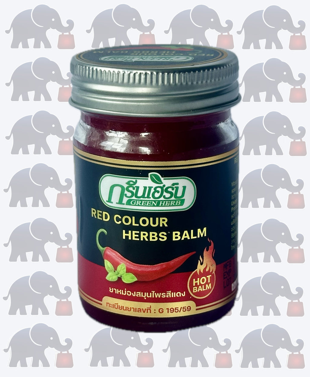 Red color herbs cream