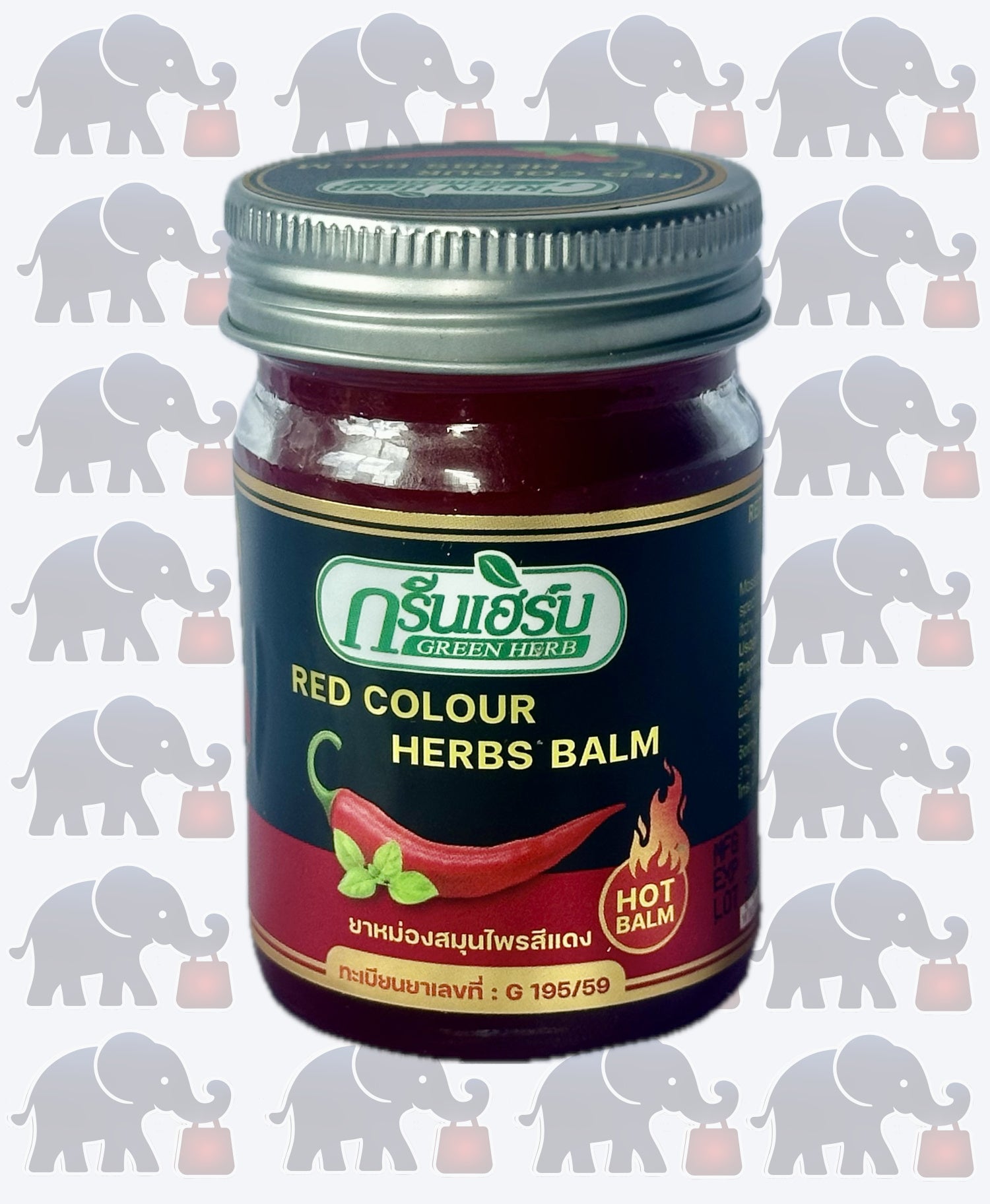 Red color herbs cream